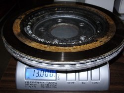 S-197 Rear OEM rotor weight