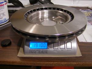 SN-95 OEM Brembo Rotor Weight - 19.1 lbs