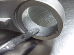 Apply never-seize to the bore and the new cross-axis joint. CROSS-AXIS JOINT INSTALLATION, APPLY NEVERSEIZE